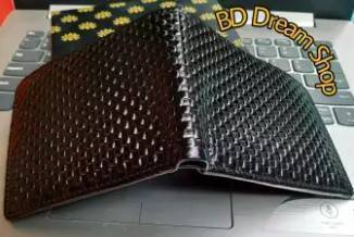Black Original Fashionable Leather Wallet Money Bag For Men, 2 image