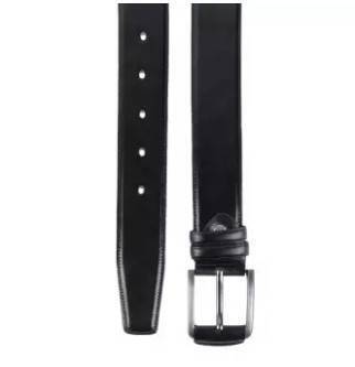 Black Leather formal belt for men, 2 image