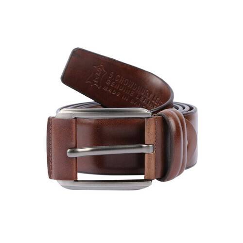 Brown Leather Formal Belt for Men