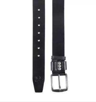 Black Leather Formal Belt for Men, 2 image