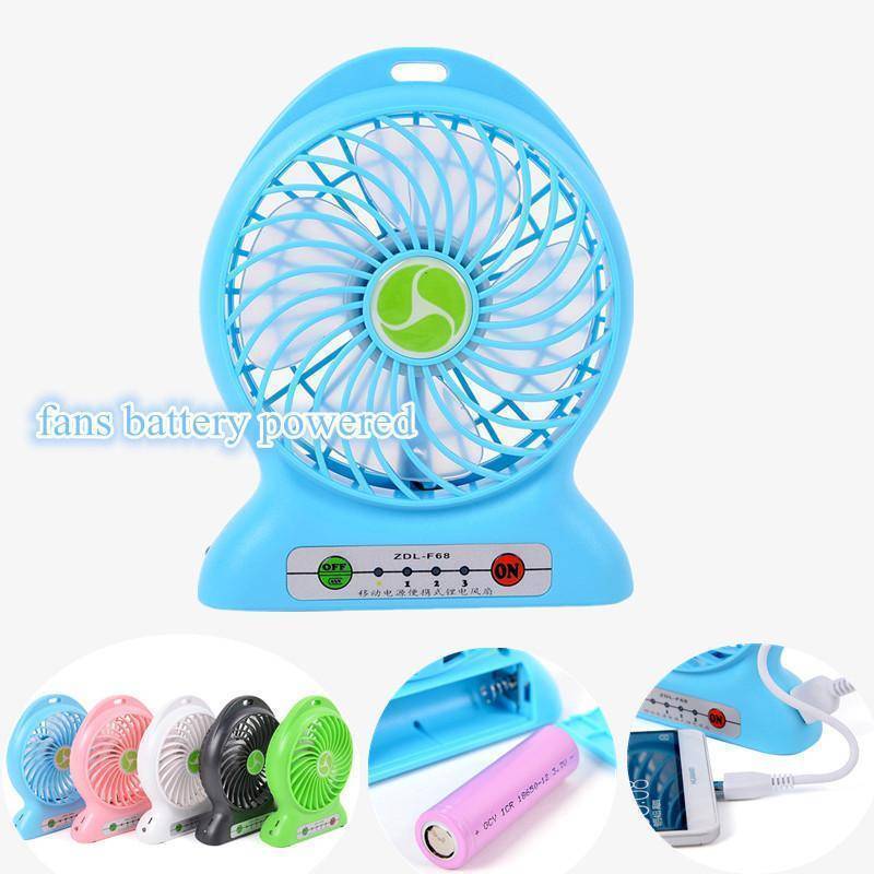 Portable Mini USB Rechargeable Fan with Power Bank