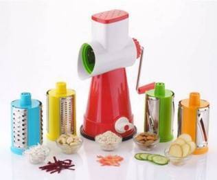 4 in 1 Rotary Drum Grater Slicer