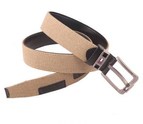 Light Brown Fabric Casual Belt For Men, 2 image
