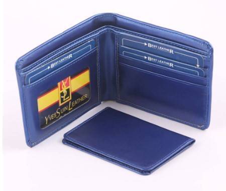 Sky Blue Artificial Leather Wallet For Men, 3 image