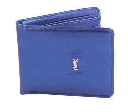 Sky Blue Artificial Leather Wallet For Men, 2 image