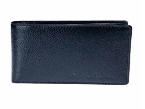 Black Leather Wallet For Men, 2 image