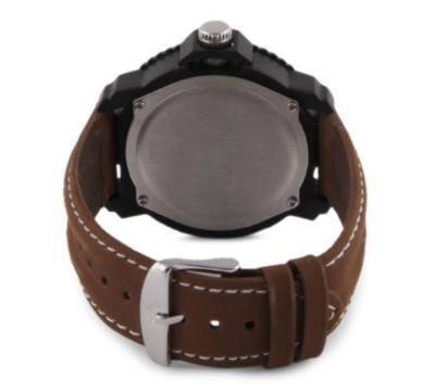 Fastrack Leather Analog Watch for Men Brown, 4 image