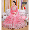 Unstiched Pink Georgette Gown For Women