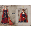 Unstitched Red & Blue Soft Georgette Lahenga for Women