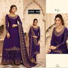 Unstiched Purple Georgette Gown For Women