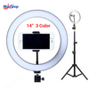 14” Ring Light Photography, Live Broadcasting and Self-portrait with Tripod for Smartphone