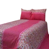 King Size Floral Bed Sheet-Pink