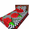 Red Rose Printed King Size Bed Sheet