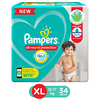 Pampers Extra Large size baby diapers (XL / 12-17 kg ) 34 Count