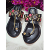 Indian Kolapuri Sandal For Ladies-Black