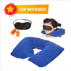 3 in 1 Travelling Pillow Set with Eye Mask & Ear Plug