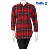 SaRa Ladies Casual Shirt (SRK16A-RED & BLACK CHECK)
