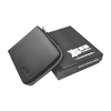 Black Zippered Bi-Fold Slim Wallet SB-W55