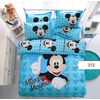 Blue Micky Mouse Cotton Bed Cover With Comforter