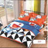 Doraemon Blackwhite Cotton Bed Cover With Comforter