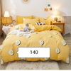 Yellow Eggyolks Cotton Bed Cover With Comforter