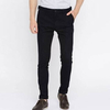 NZ-3103Slim-Fit Chino Gabardine Pants - Black, Size: 30
