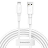 Baseus Mini White Cable USB For iP 2.4A 1m White