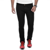 NZ-13062 Slim-fit Stretchable Denim Jeans Pant For Men - Deep Black
