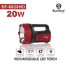 Sunford SF-8820HD 20W Rechargeable Search Light with 6 LED
