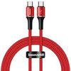 Baseus halo data cable Type-C PD2.0 60W (20V 3A) 1m Red