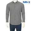 SaRa Mens Casual Shirt (MCS612FCE-ASH & BLACK CHECK), Size: M