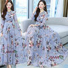 Women China Linen 3D Screen Print Dress (Levenda), Size: 36