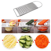 Kitchen 3 Way Flat Grater - Stainless Steel - Razor Sharp Teeth - Fruit Vegetable Cheese Slicer