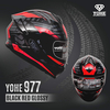YOHE 977 Full Face HRT Helmet, Color: Lime Green, Size: S