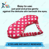 Silk Blindfold Eye Mask For Sleeping at Daylight Or Travelling; Soft & Comfortable with fiber inside 5 Type Of Design in 1 SET (Total 5 Pcs)