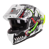 GNYTE IGN-4 Trever Gloss titanium grey Dual Visor With Pinlock 30 anti fog sheet Dot Approved Full Face Helmet