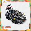 Panlos 572 Pcs Military Armored Car Lego 12 in 1 City Building Block for Kids 25 Play Style