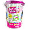 Building Blocks For Kids Bucket System 184 Pc'S Multi-Color Blocks