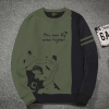 Premium Quality Fly Moss Color Cotton High Neck Full Sleeve Sweater for Men