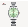NAVIFORCE NF5029 Silver Stainless Steel Analog Watch For Women - Green & Silver