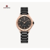 NAVIFORCE NF5021 Rose Gold Stainless Steel Analog Watch For Women - Rose Gold & Black