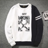 Premium Quality OFF White & Black Color Cotton High Neck Full Sleeve Sweater for Men
