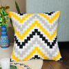 Decorative Cushion Cover with pillow, Yellow (16x16), (18x18)