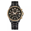 NAVIFORCE NF9089 Black Stainless Steel Chronograph Watch For Men - Black & Rose Gold