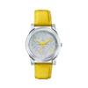 Fastrack Yellow Leather Strap Watch