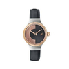 Fastrack Black Dial Black Leather Strap Watch