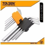 TOLSEN 9pcs Long Arm Hex Key Set Allen Wrench (1.5/2/2.5/3/4/5/6/8/10mm) 20048