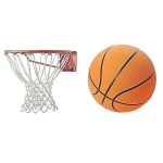 Basket Ball and Net Combo