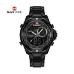 Naviforce NF9120 Stainless Steel Dual Time Watch