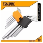 TOLSEN 9pcs Ball Point Long Arm Allen Hex Key Set (1.5/2/2.5/3/4/5/6/8/10mm) 20053
